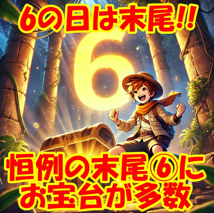 3月16日(月)｜エスパス新宿歌舞伎町｜6のつく日に恒例の末尾⑥は勝率約 